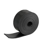 NABOWAN Solid Rubber Strip,Sheets,Rolls 1/8" (.125") Thick x 2" Wide x 120" Long, Thin Neoprene Rubber, Perfect for DIY Rubber Gasket, Weather Stripping, Sealing, Padding, Mat