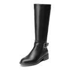 DREAM PAIRS Women's Knee High Riding Boots, Comfortable Low Chunky Heel Boots for Women,SDKB2307WBlack,Size 9