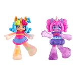 Jelli Crush 18508 Doublicious 2 Pack, Bubba Gumm and Gummi Sours, Squishy, Smooshy, Stretchy Candy Unicorn Themed Dolls with Unique Charms Inside, Medium