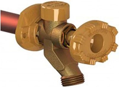 Woodford 19CP-12 Model 19 Wall Faucet, 12-Inch, CP Inlet,Tan