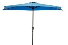 Patio Half Umbrella - 9' - By Trademark Innovations (Azure)