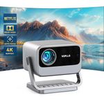 【Netflix Officially & Dolby Audio】Smart 4K Projector, Auto Focus & Keystone, VOPLLS 700 ANSI Full HD 1080P WiFi 6 Bluetooth Portable Projector, 60Hz Home Cinema Projectors for iOS/Android/Outdoor