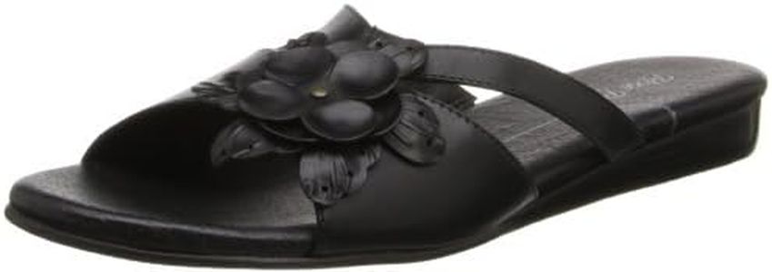 Walking Cradles Rose Petals Women's Fiji Dress Sandal,Black Soft Maia Leather,4.5 M US