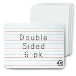 Dry Erase Board Lined and Blank Double Sided Whiteboard (6 Pack)