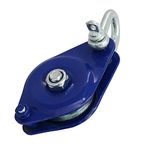 heyous Snatch Rigging Block Blue Steel Swivel Shackle Pulley for Sailboat, Smooth Bearing Accessory