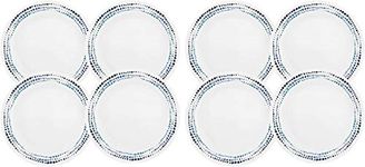 Corelle Livingware Ocean Blues Dinner Plates, 26 cm, Pack of 8