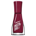 Sally Hansen Insta-Dri Nail Polish, Just in Wine, 60 Seconds Quick Drying, Long Lasting, Streak Free, Shiny Finish, 3-in-1 Formula, Built in Base and Top Coat, 9.17ml