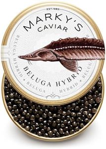 MARKY'S Beluga Hybrid Black Caviar - 1 oz / 28 g - Premium HUS BAE Beluga Sturgeon Malossol Black Roe Caviar - GUARANTEED OVERNIGHT