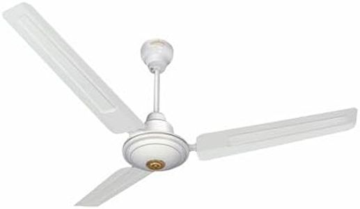 ACTIVA 1200mm Ceiling Fan, 390 RPM High Speed Air Delivery, Anti Dust Coating, Apsra Ceiling Fan with 2 Years Warranty - White
