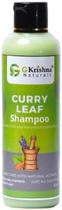 G Krishna Naturals Curry Leaf Shampoo For Long Hair | Slows Down Grey Hair Formation, Ammonia-free, Paraben-free, Sulfate-free | For Men & Women