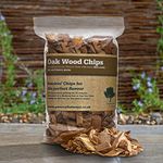 Gwernyfed Wood Oak BBQ Smoker Chips - 1 Litre - (Cherry, Apple, Oak, Alder, Hickory & Whiskey) for Smoking Food (Oak)