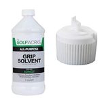 The GolfWorks Golf Club All Purpose Grip Solvent (32 Ounce Bottle w/Easy Pour Cap)