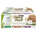 Fancy Feast Wet Cat Food, Poultry Pleaser Variety Pack 3 Flavours - 85 g Can (12 Pack)