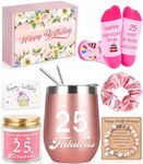 25th Birthday Gifts For Women, 25 Year Old Girl Birthday Gifts For Her, Happy 25th Birthday Basket Gifts Box for Best Friends Female Daughter Sister Girlfriend Coworker Bestie Woman Birthday Unique