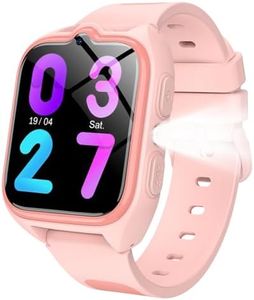 IOWODO Smartwatch Kinder mit GPS, Uhr mit 4G-Anruffunktion & SOS-Notruf, 800mAh 5-Tage Akku, Wasserdicht IP67, Schulmodus & Lernspiele, Für Kinder 5-12 Jahre, Mädchen, Rosa