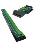 Signstek Golf Putting Mat with Auto Ball Return – Indoor & Outdoor Practice Mat – Portable Training Aid for Home, Office, Backyard – Golf Gift for Men & Golfers