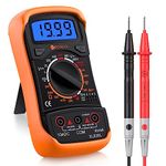 Neoteck Digital Multimeter Pocket Manual Ranging Voltmeter Ammeter Ohmmeter AC/DC Voltage DC Current Resistance Diodes Transistor Audible Continuity Tester with LCD Backlight