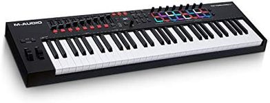 M-Audio Oxygen Pro 61 – 61 Key USB MIDI Keyboard Controller With Beat Pads, MIDI assignable Knobs, Buttons & Faders and Software Suite Included