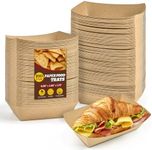 Ocmoiy 2lb Kraft Paper Food Trays, 