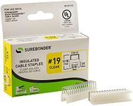 Insulated Cable Staples, Clear, for