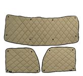 Peterbilt 535/536/ 537/548/ 567/579 / 589 -ZenEclipse Blackout Insulated Interior Window Covers in Tan (WCT- 1436)