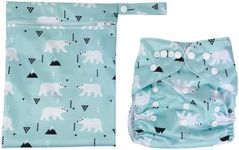 Alimos Swim Nappy and Waterproof Bag Washable Reusable for Happy Baby (0-3 Years) UK Brand