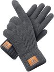 CHENMEI Winter Gloves for Men Women-Warm TouchScreen Cold Weather Gloves,Wool Knit Thermal Adults Gloves for Driving Texting