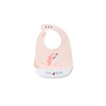 FEIFEI'S BOW Baby Bibs Cute Animals Dishwasher safe Comfortable Silicone Feeding Food Catcher Plastic Waterproof Weaning Kids (Unicorn)