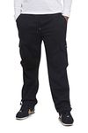 Victorious Men's Heavyweight Fleece Cargo Sweatpants, Black, 6X-Large