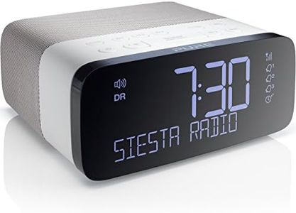 Pure Siesta Rise DAB+/FM Digital Radio Bedside Alarm Clock (Polar)