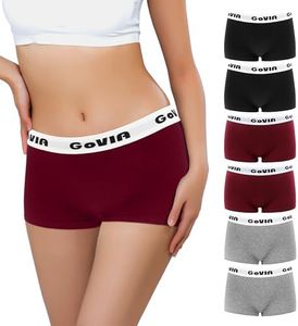 Libella Boxer Femme Shorty Femmes Culotte Femme Coton sous Vetements Feminins Boxer Femme Shorty Panty Caleçon Lot de 6 3921A M
