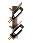 Genuine Decor Wine Rack, Wood Wine Glass Rack, Small Wine Rack Mini Bar Cabinet, Wall Wine Glass Holder, Wine Holder, Wine Bottle Holder Rack, Wall Mounted