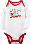 carter's Baby Bodysuits 119g127, Ivory, 3M