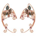 Lurrose 1 Pair Ear Crawler Climber Earrings Wrap Ear Clip Wrap Cuff Elf Ears Stud Jacket Earrings Women Ear Jewelry