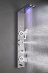 Shower Panels For Bathroom Stainless Steel 304 Grade 6 in 1 Thermostatic Shower System With LED Rainfall Shower | Hot & Cold Water Adjustable | Hand Shower | Body Mist Spray | Water Spout