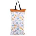 Cloth Diaper Bag, Large Hanging Waterproof Wet Dry Reusable Washable Baby Cloth Diaper Bag(EF160)