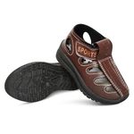 BOOMER CUBS kids leather walking sandals (Brown, 6_months)