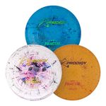 Prodigy Fractal Disc Golf Set | 3 Piece Disc Golf Starter Set for Beginners | Includes PA3, M4, F7 | Perfect for Newer Players | Lightweight, Grippy w/Splash Effect | 159g & Under (Colors May Vary)