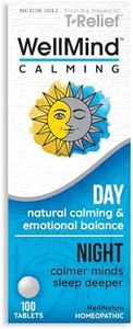 MediNatura WellMind Natural Calming Remedy Helps Ease Stress, Tension & Nervousness - 10 Homeopathic Soothing Botanicals Help Calm & Balance Anxious Feelings for Women & Men - 100 Tablets