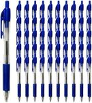 Simply Genius Ballpoint Pens in Bulk - 50 Pack Retractable Office Pens - Great for Schools, Notebooks, Journals & More - Comfort Grip & Smooth Writing Medium Point Pens (50pcs, Blue Ink)