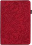 Pefcase iPad Mini 5th Generation Case, iPad Mini 7.9 inch Mini 1/2/3/4/5th Generation Cover PU Leather Flip Wallet Cover Stand Protective Case with Auto Sleep/Wake for Apple iPad Mini -Red