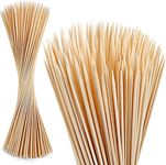 300 PCS Bamboo Marshmallow Roasting Sticks, SMores Skewers for Fire Pit, Extra Long 30 Inch Heavy Duty 5mm Thick Wooden SMores Sticks for Open Fire Pits Roaster Barbecue Hot Dog Camping Kebab Sausage