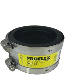 Fernco ProFlex P3007-33 3" Shielded Above Ground Pipe Coupling for Plastic, Steel or Extra-Heavy Cast Iron to Copper Plumbing Connections