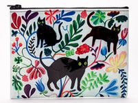 Blue Q Zipper Pouch Here Kitty