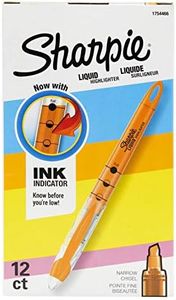 Sharpie Liquid Highlighters, Chisel Tip, Fluorescent Orange, Box of 12