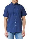 Farah Men's Drayton Cotton Oxford Shirt, Midnight Blue, L