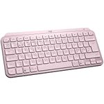 Logitech MX Keys Mini Minimalist Wireless Illuminated Keyboard, Compact, Bluetooth, Backlit, USB-C, Compatible with Apple macOS, iOS, Windows, Linux, Android, Metal Build-Rose