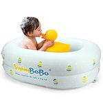 Inflatable Baby Bathtub,Helps Newborn to Toddler Tub with Air Pump(Small)