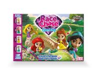 Disney Princess Race N Chase Board Game, 4 x Princess Playing Pieces Included, Belle, Ariel, Rapunzel & Jasmine, Great Gift For Kids, Ages 4+