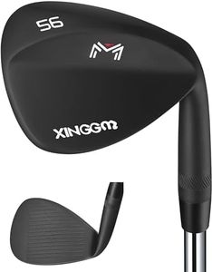 XINGGM Forged Golf Wedge Set for Men or Individual 52/56/60 Degree Gap Wedge Sand Wedge Lob Wedge Right Hand,Milled Face for More Spin,Easily Escape from Bunker (Black,56 Degrees)